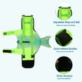 thumbnail image 5 of Unique Bargains Dog Life Vest for Swimming Boating Dog Life Vest with Reflective Stripes Rescue Handle Buckle XL Green, 5 of 6