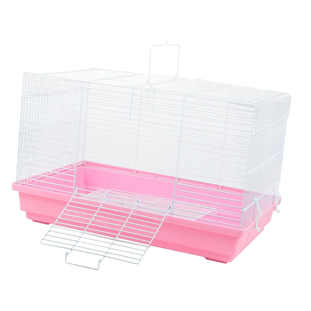 EHJRE Portable Hamster Cage Habitat with Handle Bed Nest House Travel Cage for Rabbit, Guinea Pig, Gerbil Rats, Squirrel, Mice, Small Animal