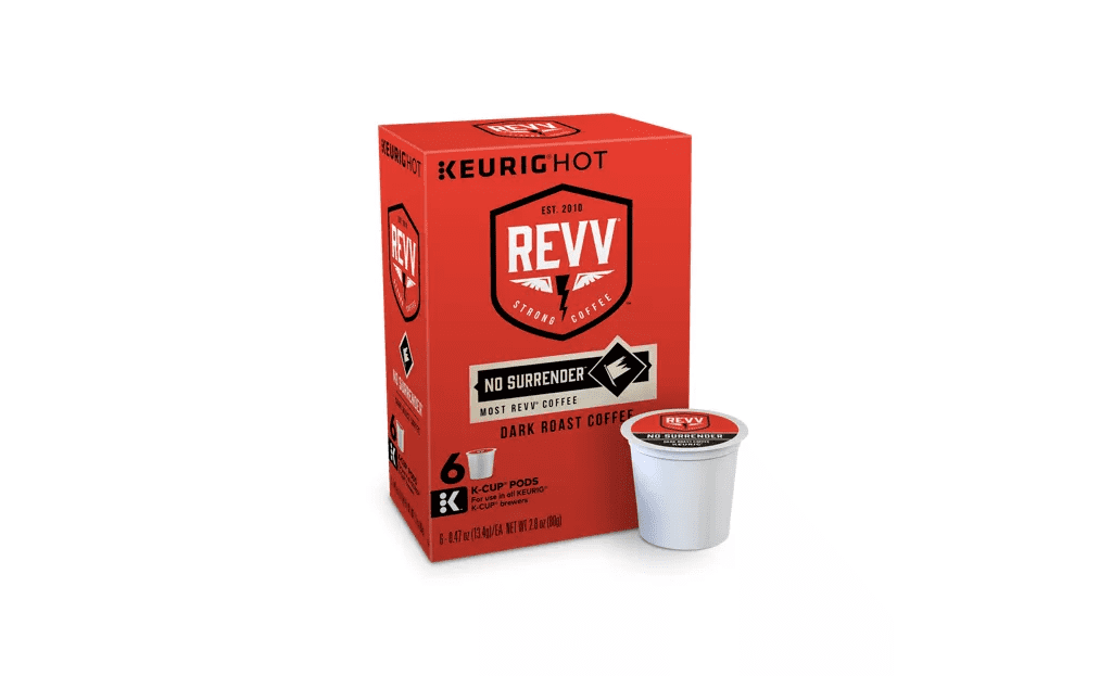 Revv No Surrender Dark Roast K Cup Coffee Pods, 48 Total