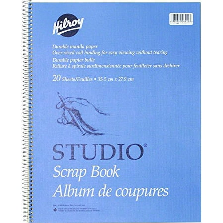 Hilroy Coil Scrapbook - 20 Capacity - 14 (355.60 mm) Width x 11 (279.40  mm) Length - HLR26411