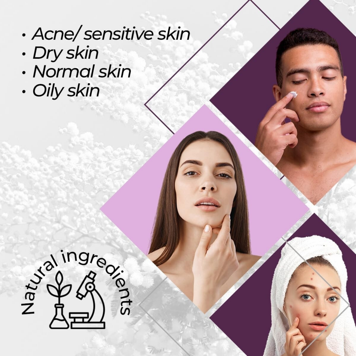 Tepezcohuite + Hyaluronic Acid Facial Cream Set, Day & Night Use – Moisturizing & Nourishing Skincare, 120g Each