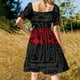 thumbnail image 5 of Vestido de manga corta con el escudo de armas de Polonia, vestidos de playa, vestido de verano, 5 of 7