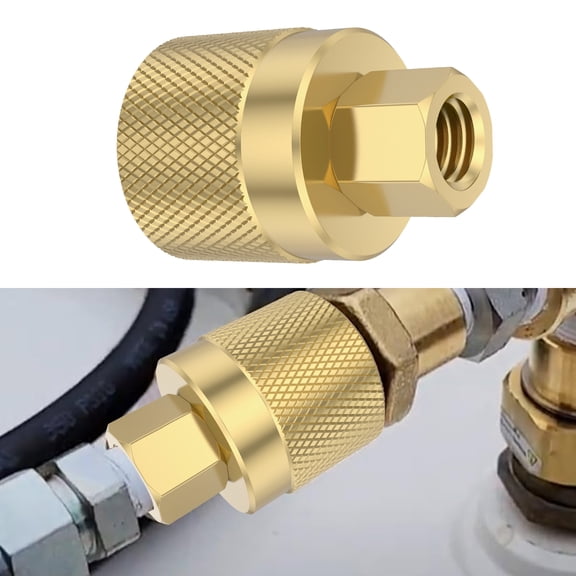NUAHRHY RE7141F Forklift Propane Tank Connector Female Connection Fitting Adapter Valve Metal Forklift Connector Female Replacement for 7141F Propane Tank Connector