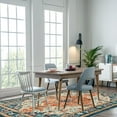thumbnail image 3 of Findosom 5'x7' Vintage Boho Area Rug, Machine Washable Rugs Non Slip Distressed Indoor Rug,Large Retro Area Rug Floor Carpet for Bedroom Dining Room Entryway Office Decor,Orange, 3 of 9