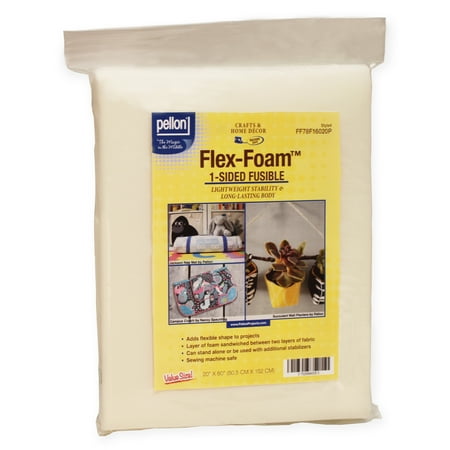 UPC: 0075269940053 | Pellon Flex Foam 1-Sided Fusible Fabric Stabilizer off-White 20 x 60 Precut Package