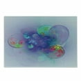 thumbnail image 1 of Spires Cutting Board, Psychedelic Abstract Digital Odd and Colorful Misty Like Balloons Trippy Graphic, Decorative Tempered Glass Cutting and Serving Board, Small Size, Violet Red, by Ambesonne, 1 of 1