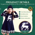 thumbnail image 4 of Girls Long Sleeve Autumn Winter Knit Sweater Christmas Dress Casual Wear, 4 of 6