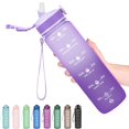 thumbnail image 1 of Botellas De Agua Hyeta De 32 Oz Con Pajita: Manténgase Motivado E Hidratado Con Horarios Convenientes Para Beber Marcas Duraderas A Prueba De Fugas, 1 of 5