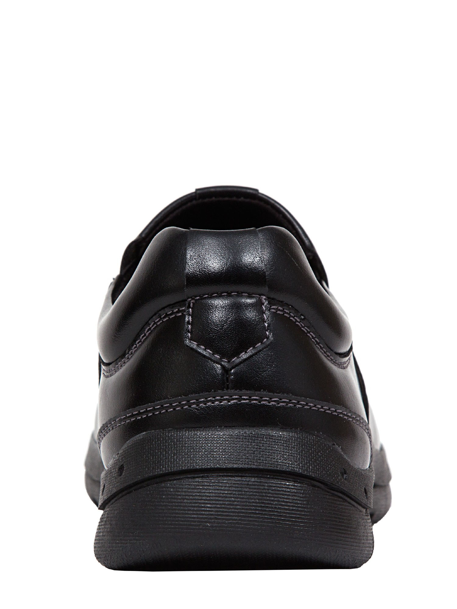 Men/'s Deer Stags Saxon Bicycle Toe Slip-On Black Simulated Leather