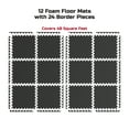thumbnail image 2 of FitRx Pro Mat Exercise Mat, 12-Pack 24" x 24" Interlocking Foam Floor Tiles for Home Gym EVA Foam Mat, 48 sq. ft., 2 of 12