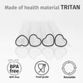 thumbnail image 5 of 12 Inch Reusable Straws for 40 oz & 30 oz Tumbler Accessories - Tritan Cute Heart Straws Drinking Plastic Replacement Extra Long straw 4-Pack with cleaning brush, 5 of 6