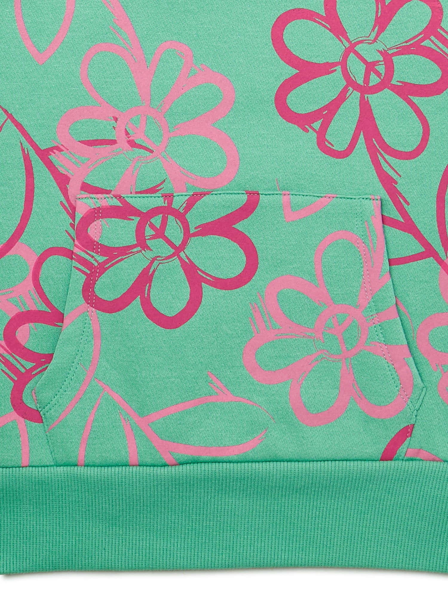Nik and Leksi Girls Flower Graffiti Sweatshirt, Sizes 4-16