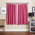 thumbnail image 3 of Blazing Needles 63-inch by 52-inch Twill Insulated Blackout Two-Tone Reversible Curtain Panels (Set of 2), 3 of 5