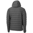 thumbnail image 3 of Men's-Cutter & Buck  Gray Michigan Wolverines Mission Ridge Eco Insulated Repreve Hooded Full-Zip Puffer Jacket, 3 of 3