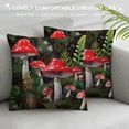 thumbnail image 3 of Fenyluxe  Wild Mushroom Pillow Cushion Cases for Couch,Printed Plant Mushroom Throw Pillow Cover Bedroom Decor Zippered Mushroom Cushion Cover, 3 of 5
