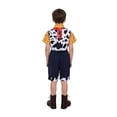 thumbnail image 5 of 2026 New Halloween Toys Plaything Quest Cosplay Costume, Story Costume Cosplay Set Include Short Sleeve Shirt, Vest, Pants, Star Badge, Red Scarf, Halloween Outfits for 3-12 Years, 110(3-4 Years), 5 of 6