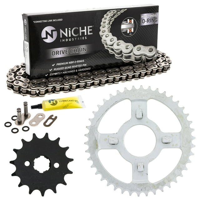 Niche Sprocket Chain Set for Honda XL100S 15/42 Tooth 428 O-Ring Motorcycle MK1004490