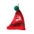 thumbnail image 2 of Gorro navideño mini Perfecl con pompón de moda color rojo 20 cm x 16 cm, 2 of 8