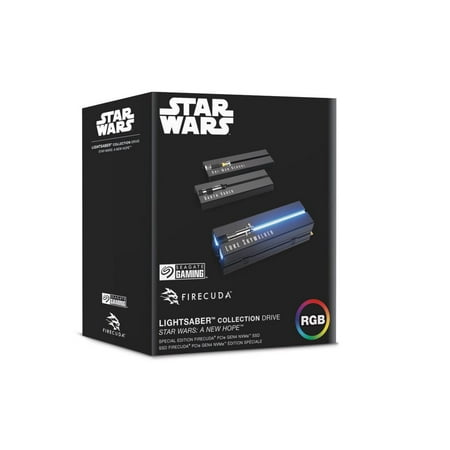 Seagate - Lightsaber FireCuda 2TB Internal SSD PCIe Gen 4 x4 NVMe with RGB LED Lightsabers