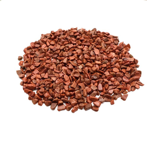 Xiao Hua 1 pieza de arenisca dorada natural irregular, piedra triturada no porosa, adecuada para peceras, decoración de plantas en macetas, accesorios de joyería hechos a mano (7-9 mm)