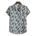 thumbnail image 4 of POTETI Hawaii Men's Shirts Beach Tropical Casual Short Sleeve Button Down Shirt Tops, 4 of 9