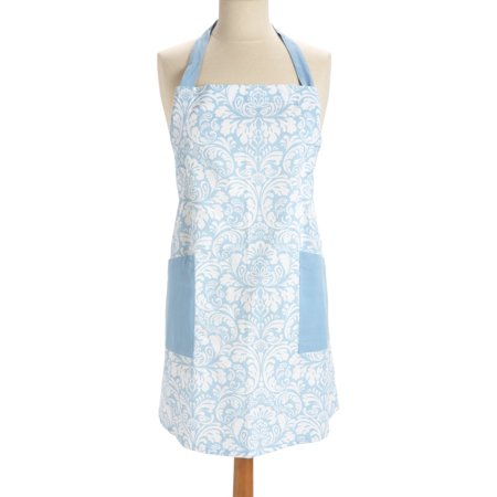 DII Damask Kitchen Apron, 29"x37.5", 100% Cotton, Multiple Colors
