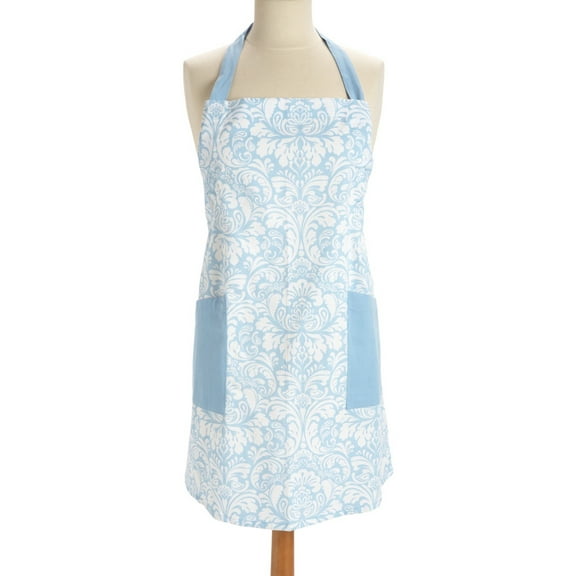 DII Damask Kitchen Apron, 29"x37.5", 100% Cotton, Multiple Colors