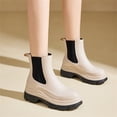 thumbnail image 5 of YOURDIARY Women's Short Rain Boots Waterproof Soft Chelsea Rain Boots For Ladies, 5 of 9