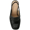 thumbnail image 5 of Journee Womens Henrika Moc Toe Open Heel Comfort Pumps, 5 of 9