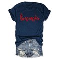thumbnail image 1 of Chemise de Compression à Imprimé Floral à la Mode pour Femmes T-Shirt à Manches Courtes pour Femmes T-Shirt de Compression pour Célébration de Jour / T-Shirts pour Femmes Col Rond, 1 of 3
