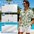 thumbnail image 6 of KUIFORTI Hawaii Matching Couple Outfits Tropical Palm Leaf Women's Casual Dresses & Men's Hawaiian Shirt for Summer Vacation Trip Lightweight with Soft Fabric Quick-dry, 6 of 7