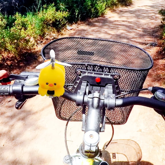 FUTUREORYY 1Pack Duck Motorcycle Handlebar Ornament Cute Bike Accessory for Car and Bike 7.5X7.5Cm