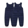 thumbnail image 6 of KYAIGUO Toddler Baby Boys Girls down Strap Pants Baby Infant Bib Snow Pants Trousers Shoulder Straps Cotton Pants Thick down Cotton Jumpsuits in Autumn Winter for 9M-4Y, 6 of 8