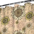 thumbnail image 3 of Beige Sunflower Small Flower Pattern Shower Curtain 36"x72" ,Bathroom Decorative Shower Curtains Set with 12 Hooks,Modern Waterproof Washable Shower Curtain, 3 of 6
