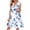 Blue, variant on WTOBBY Women's Casual Fashion Breathable V-Neck Vest with Pockets Floral Holiday Dress, Summer Lightweight Design for Comfort, Perfect for Beach and Outdoor Fun,Blue L
