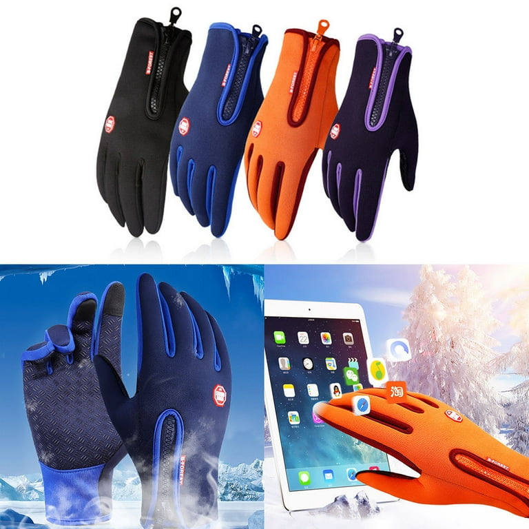 Nokiwiqis Men Women Winter Warm Windproof Waterproof Cycling