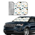 thumbnail image 3 of Kdxio Cute Whale Print Front Windshield Sun Shade,Folding Auto Sunshade for Car Truck SUV-Small, 3 of 7