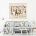 thumbnail image 5 of Coolnut Western Desert Cowboy Tapestry Aesthetic Tapestry Wall Hanging 80" x 60" Inches Home Decor Gifts, 5 of 6