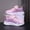 Pink, variant on Girls Sneakers Lightweight Breathable Mesh Knit Lace Up Running Shoes Kids Casual Outdoor Walking Trainers, One Size
