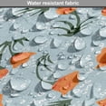 thumbnail image 5 of Floral Dog Crate Cover, Repeating Vintage-Themed Flowers on Branches, Easy to Use Pet Kennel Cover Small Dogs Puppies Kittens, 7 Sizes, Pale Blue Burnt Orange, by Ambesonne, 5 of 6