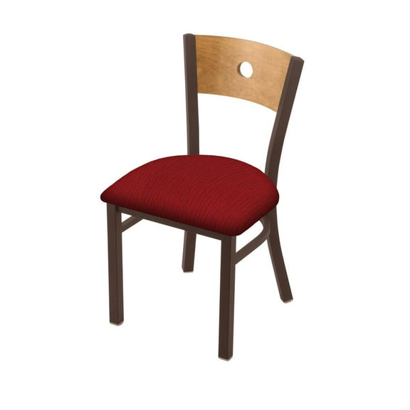 18 in. 630 Voltaire Chair with Graph Ruby Seat in Bronze
