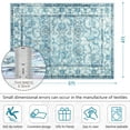 thumbnail image 6 of Cydiria Vintage Boho Traditional Oriental Faux Wool Area Rug,4' x 6', Blue, 6 of 7