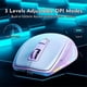 thumbnail image 2 of Wireless Mouse, Computer Mouse with RGB Backlit, Rechargeable Bluetooth Mice, Optical USB Mouse for, 2 of 5