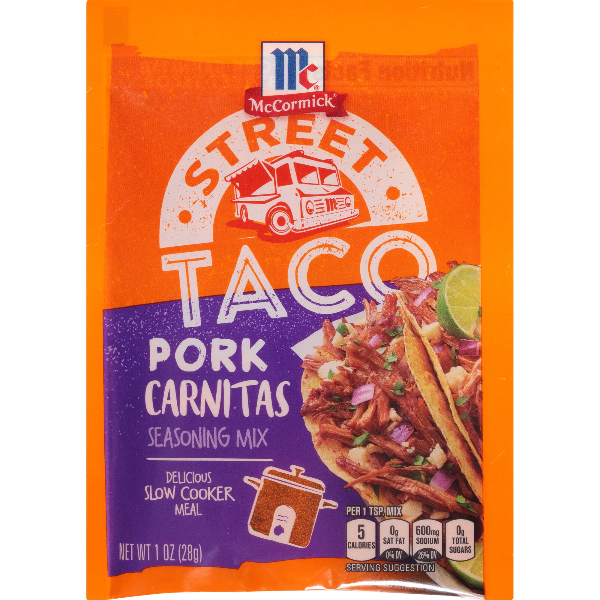 McCormick Street Taco Pork Carnitas Seasoning Mix, 1 oz