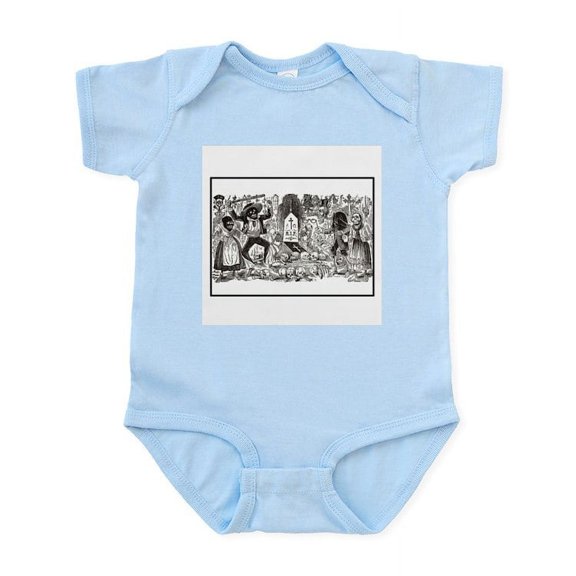 CafePress - Calaveras In A Graveyard Infant Bodysuit - Baby Light Bodysuit, Size Newborn - 24 Months