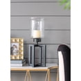 thumbnail image 5 of A&B Home Glass Candleholder with Black Metal Base 9" x 9" x 23.2", 5 of 8