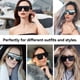 thumbnail image 3 of Gafas de Sol Dollger Cuadradas Sobredimensionadas para Mujer y Hombre Rosa Negro, 3 of 8
