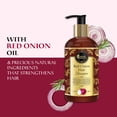 thumbnail image 3 of Oriental Botanics Red Onion Hair Shampoo, 300ml - With Red Onion Oil, 27 Botanical Actives, Biotin, Argan Oil, Caffeine, Protein, Controls Hair Loss & Supports Healthy Hair Growth, 3 of 7