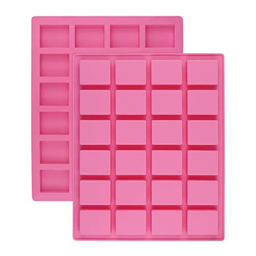 24-cavity Rectangle Silicone Soap Mold Cake Mould For Candy Chocolate Mold DIY 