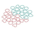 thumbnail image 3 of 32pcs Knitting Stitch Markers Round Heart Shape Metal Crochet Marker Rings for DIY Handcrafted Craft Pink Blue, 3 of 8